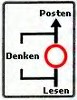 Lesen- Denken Posten Pictures, Images and Photos