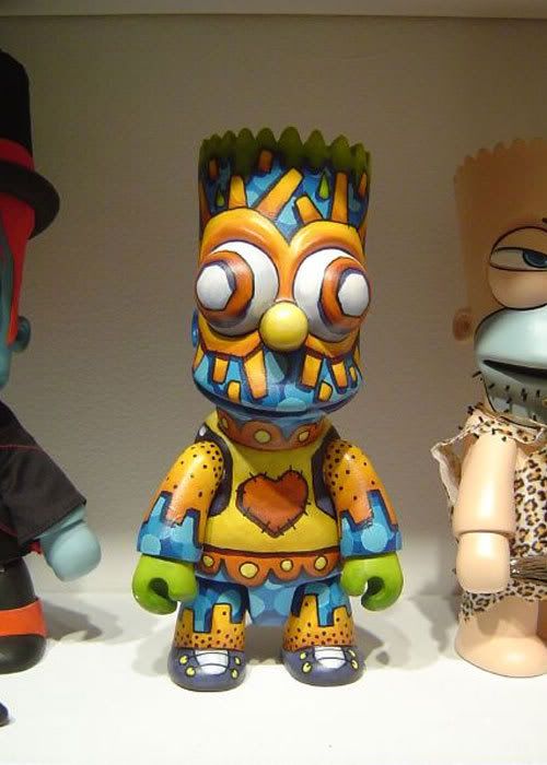 Custom Bart Simpson Qee World Tour