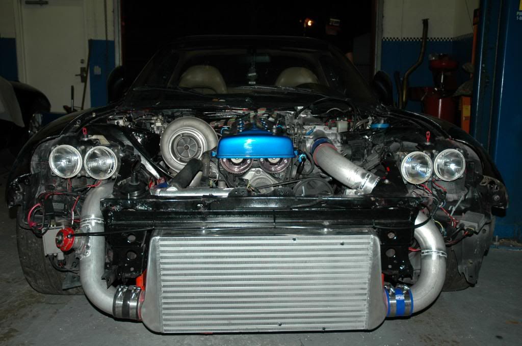Got the intercooler and radiator bracket finished up, the petit racing inte...