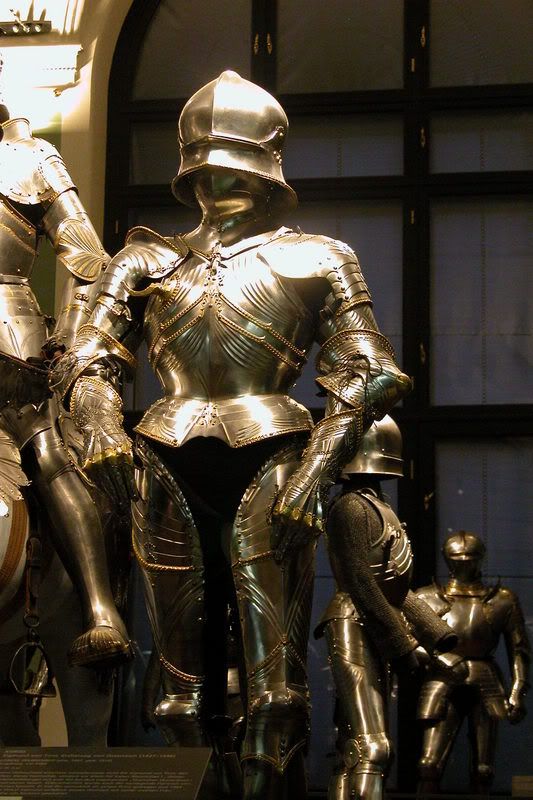 The &quot;gothic&quot; suit of armour of duke Sigismund of Tyrol. Pictures, Images and Photos