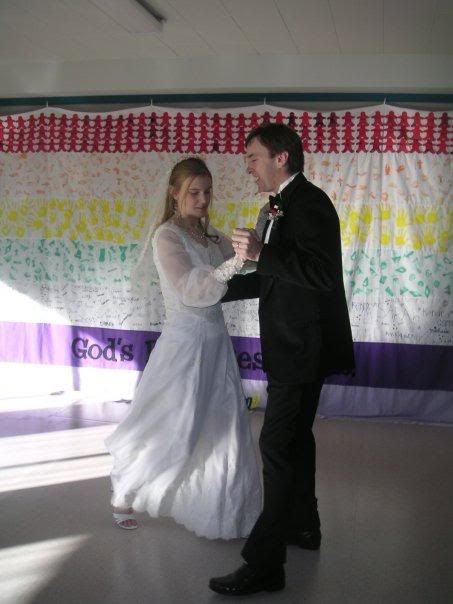 My daughter wore my wife’s wedding dress