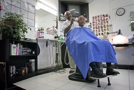 Cute Story about Randy Holts barbershop (Future Look Hair Design) with council-candidate Greg Taylor