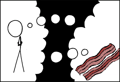 thought about bacon,