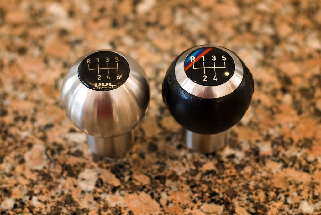 UUC RK6A & RK6L stainless & leather shift knobs for sale