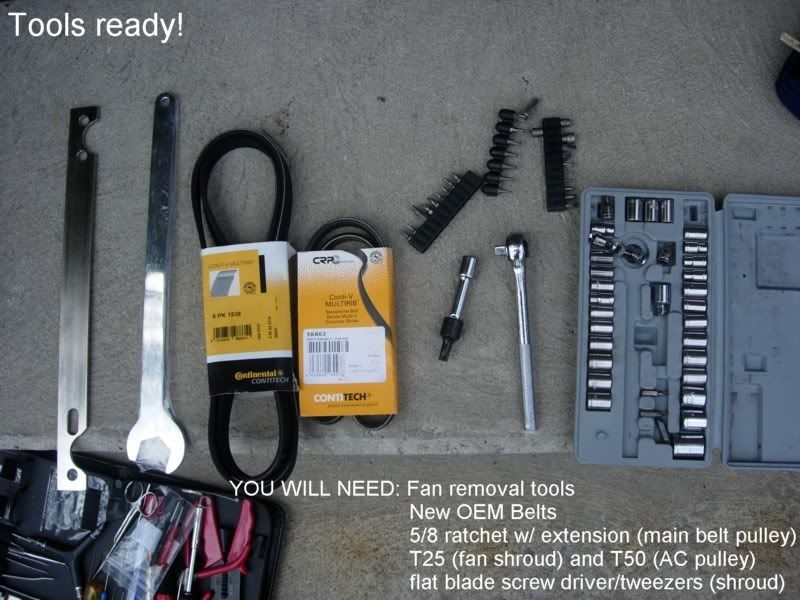 e46 belt replacement tools