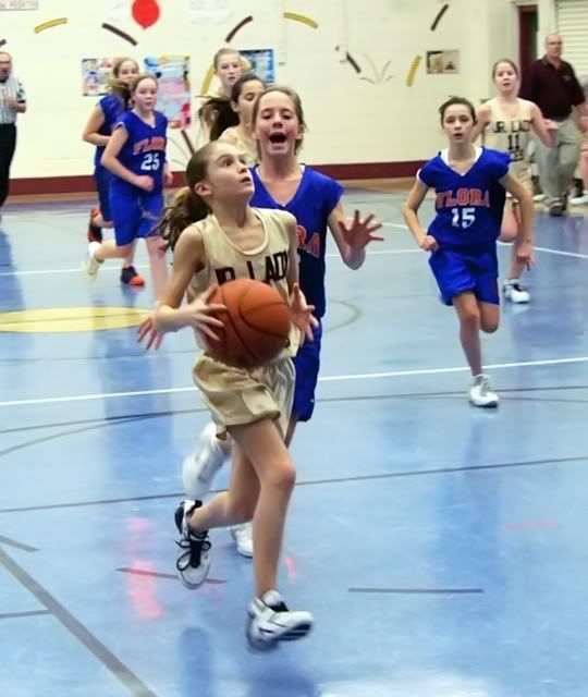 This is the second year that Tyra has won the State Elks Hoop Shoot.