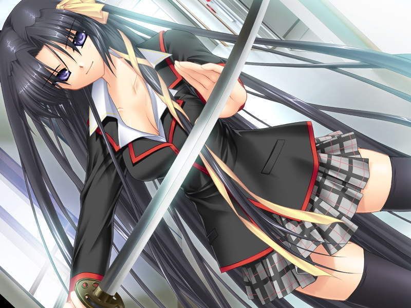 anime school girl with sword prp Pictures, Images and Photos
