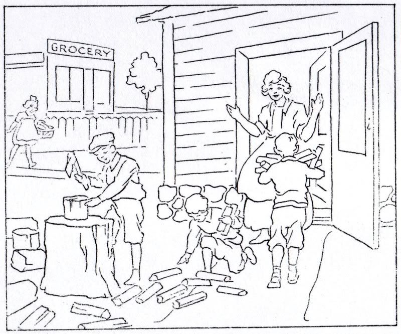 Mormon History Coloring Book, 1923: July, “Missionary Activities