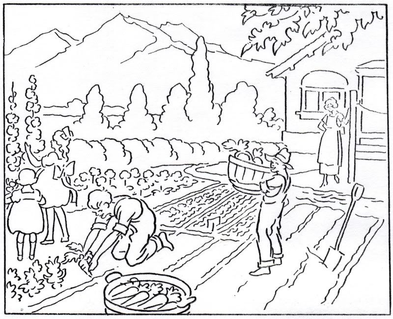 Mormon History Coloring Book 1923: November, “Agricultural Growth