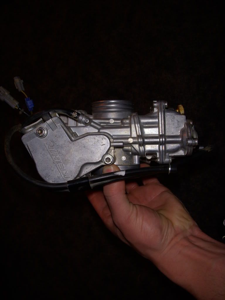 YFZ FCR carb with aftermarket fuel screw Honda TRX 450R