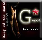 Certified G* Spot Weblog Award Winner - May 2007