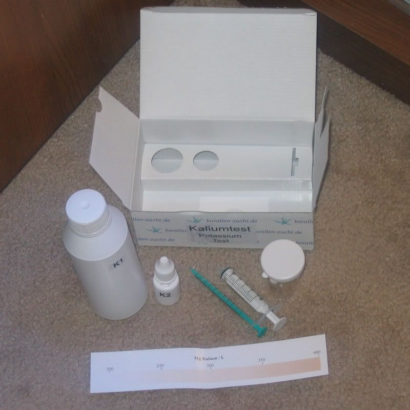 Results of my potassium testing (KZK test pics included) Reef