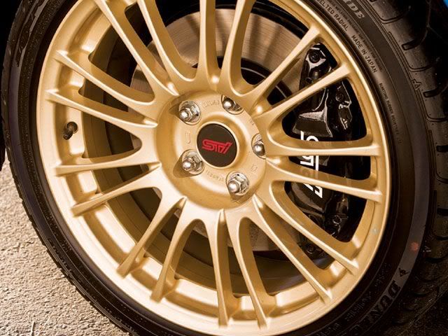 What do you guys think of the 2011 STi BBS rims being dipped in gold