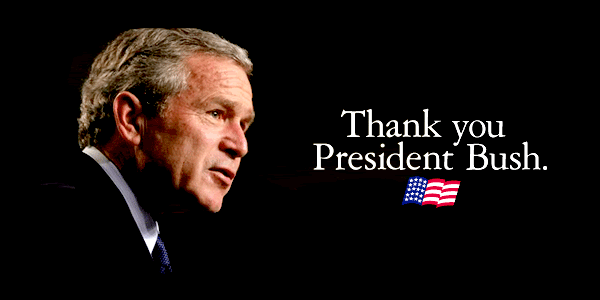 Thank you President Bush Pictures, Images and Photos