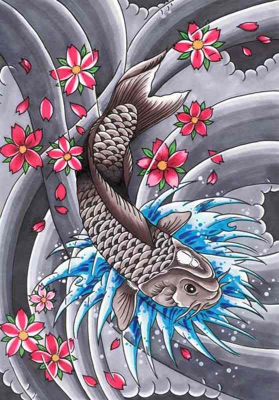 Japanese Koi Fish Tattoos, Traditional Japanese Dragon Tattoos