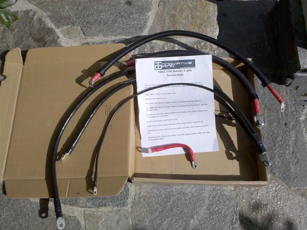new upgraded battery cables tdiclub forums