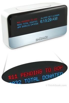 SnuzNLuz donation alarm clock