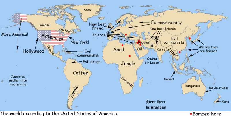 World Map Cartoon
