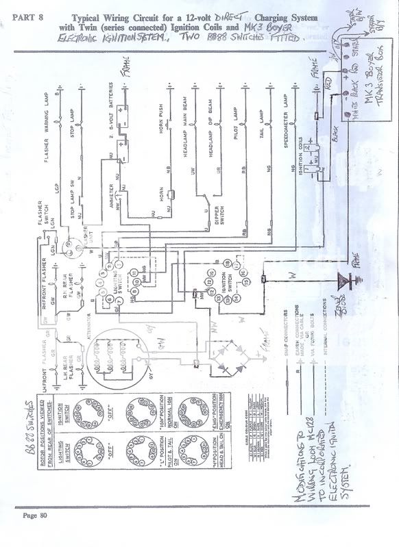 Wiring Diagram to add Boyer Ignition - Britbike forum