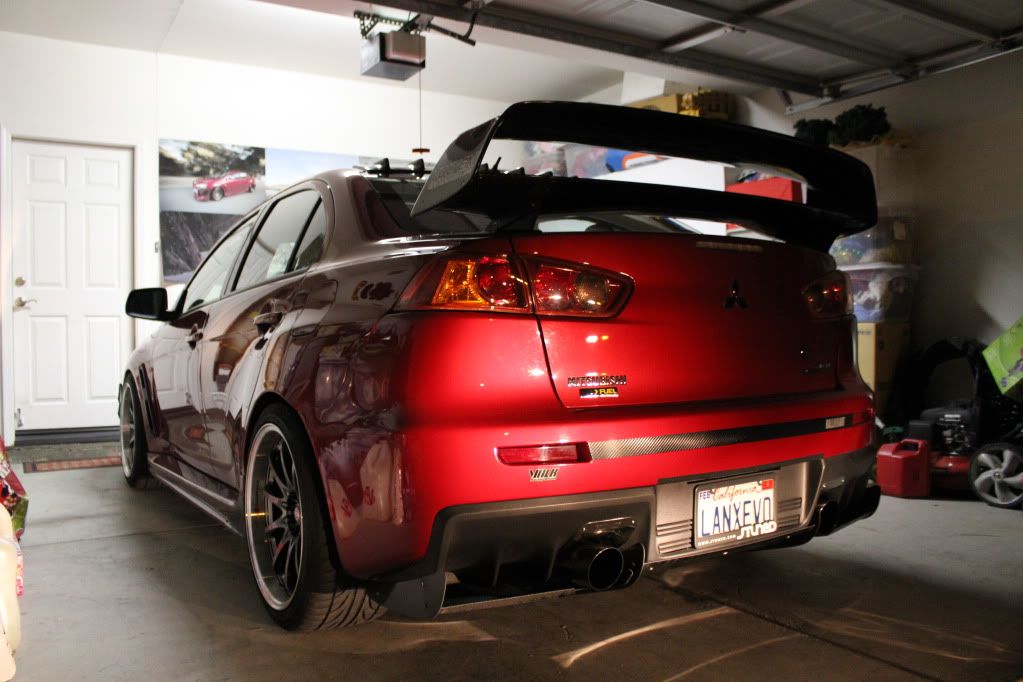 EVO X Voltex Type 9 Wing Installed - EvolutionM - Mitsubishi Lancer and ...