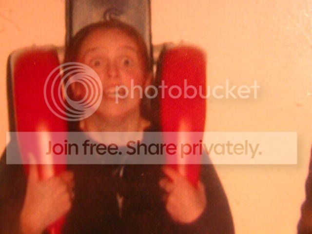 anna on a ride at blackpool