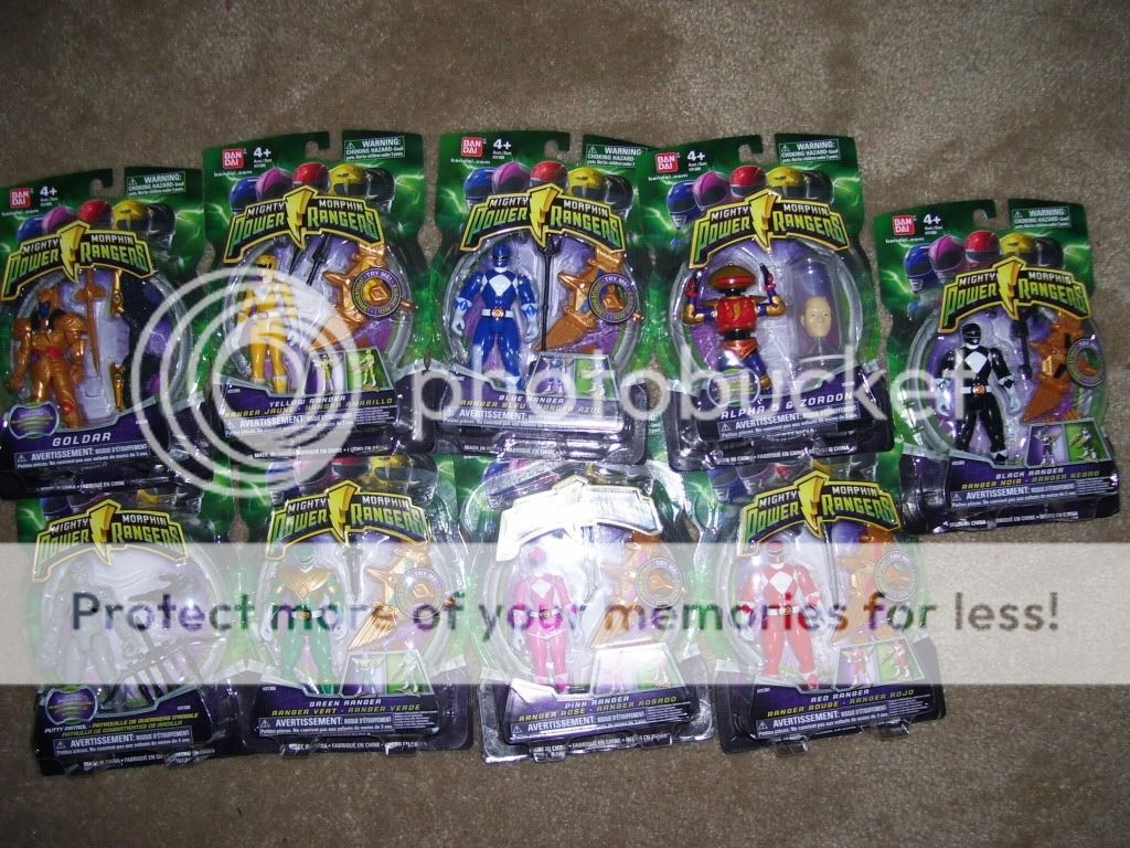 mighty morphin power rangers 2010 toys